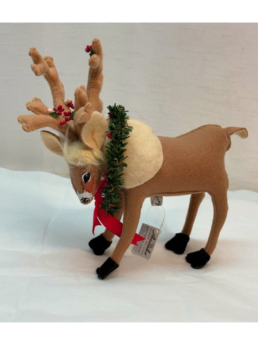 Annalee Christmas Wreath Caribou- 2017